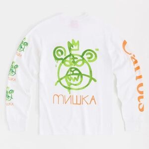 MISHKA Carrots White Long Sleeve Tee SIZE L